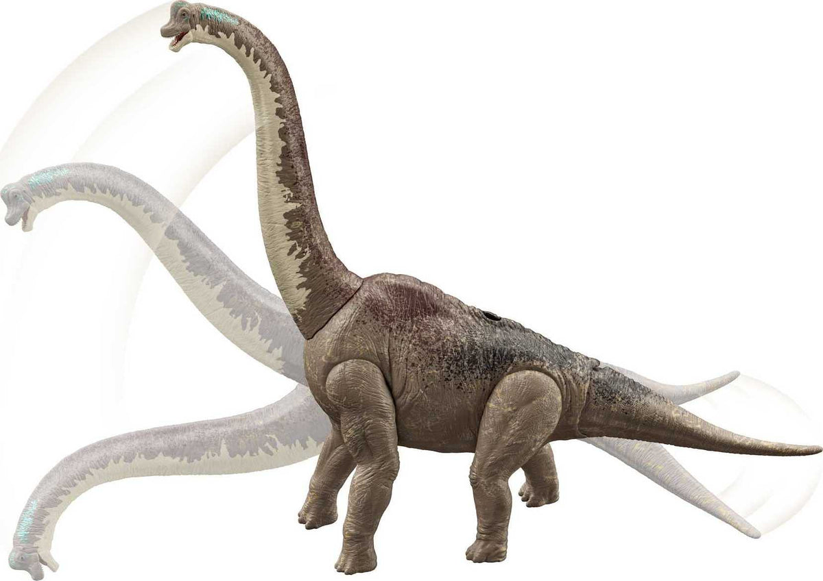 Mattel Jurassic World Dominion Dinosaur Toy, Brachiosaurus Action Figure 32 Inches Long with Posable Joints, Gift for Kids and Collectors