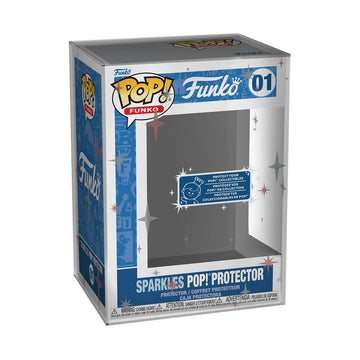 Funko Pop! Protector Printed UV: Sparkles Pop Protector - Premium Protector Display Cases Pop Collectable Vinyl Figures - Durable and Stackable