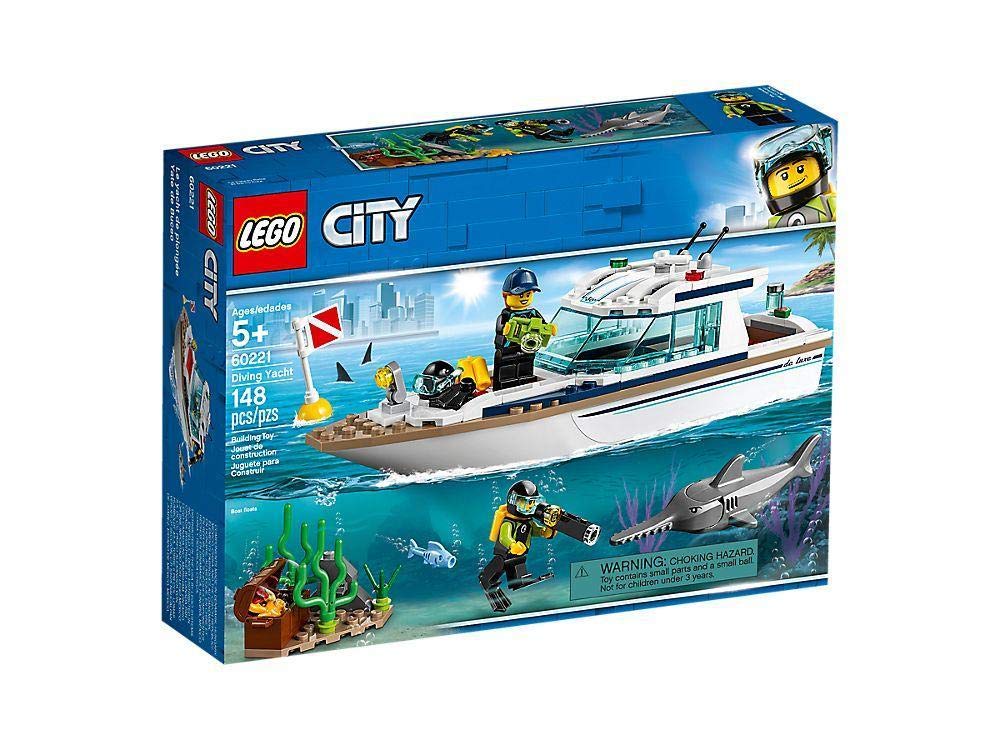 LEGO City Great Vehicles Diving Yacht 60221 Building Kit (148 Pieces)