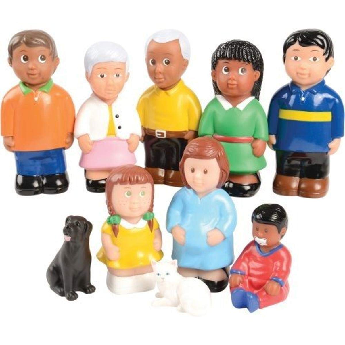 Constructive Playthings POM-730 Easy Grip Friends and Family Figures Set of 10