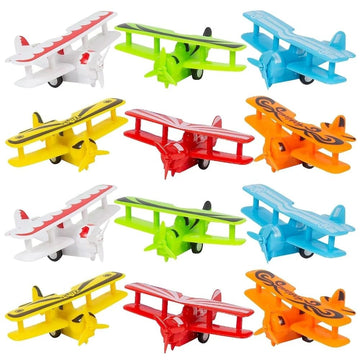 Pull Back Planes - Toys - 12 Pieces