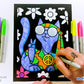 Super Pack of 18 Fuzzy Coloring Posters (Silly Kitties Edition) - Arts & Crafts for Kids, Toddlers, Girls, Boys & Adults - Great for Family Fun