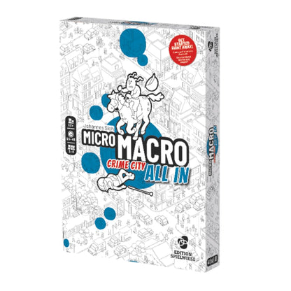 MicroMacro: Crime City - All in | Murder Mystery and Detective Game | 16 Search and Find Detective Cases | Cooperative Board Games for Teens