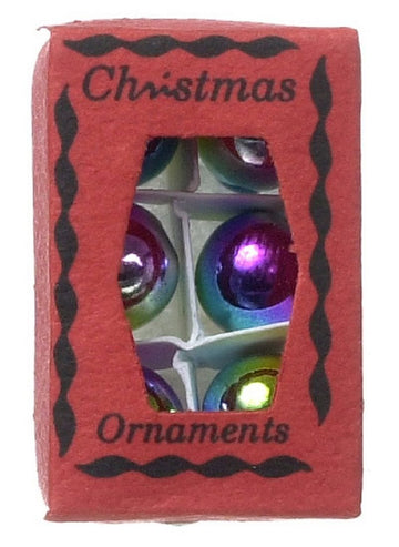Dollhouse Miniature Christmas Ornaments in BOX