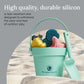 Pop 'N Go Sea Creatures Beach Toys, 8 Piece Silicone Toddler Sand Toy Set