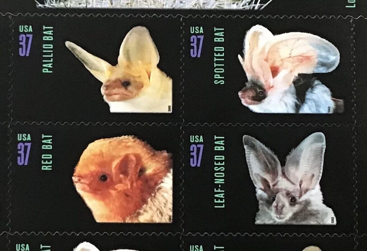 United States Postal Service Night Friends American Bats Sheet of Twenty 37 Cent Stamps Scott 3661-64