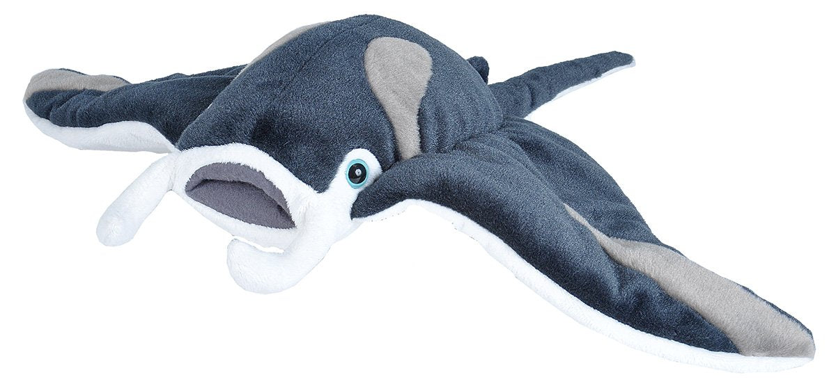 Wild Republic Cuddlekins Manta Ray Stuffed Animal - 12"