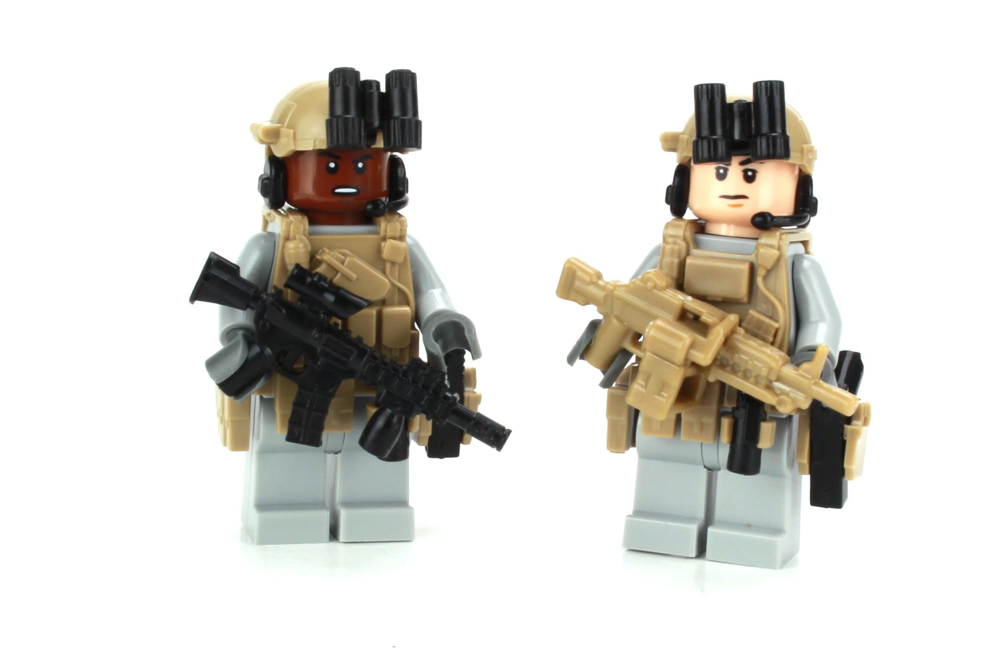 Battle Brick 1.6 Inches Tall US Army Rangers Custom Collectible Minifigures| Genuine Military Minifig | Custom Tactical Gear | Modern Warfare | Great