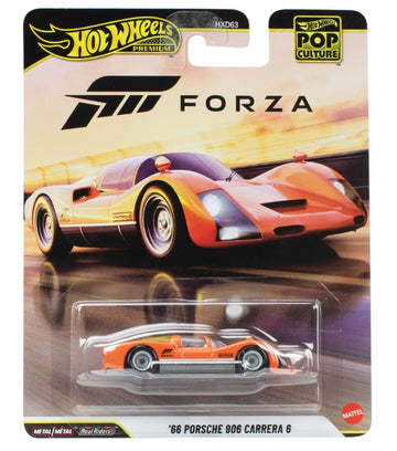 Hot Wheels Premium Pop Culture Forza '66 Porsche 906 Carrera 6, Die-Cast Metal Collectible Car