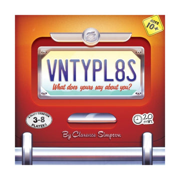 25th Century Games VNTYPL8S aka Vanity Plates Ages 10+ | 2-8 Players | Create Your Own License Plates | Creative Guessing & Deduction Game