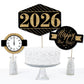 Big Dot of Happiness New Year's Eve - Gold - 2026 New Years Eve Party Centerpiece Sticks - Table Toppers - Set of 15