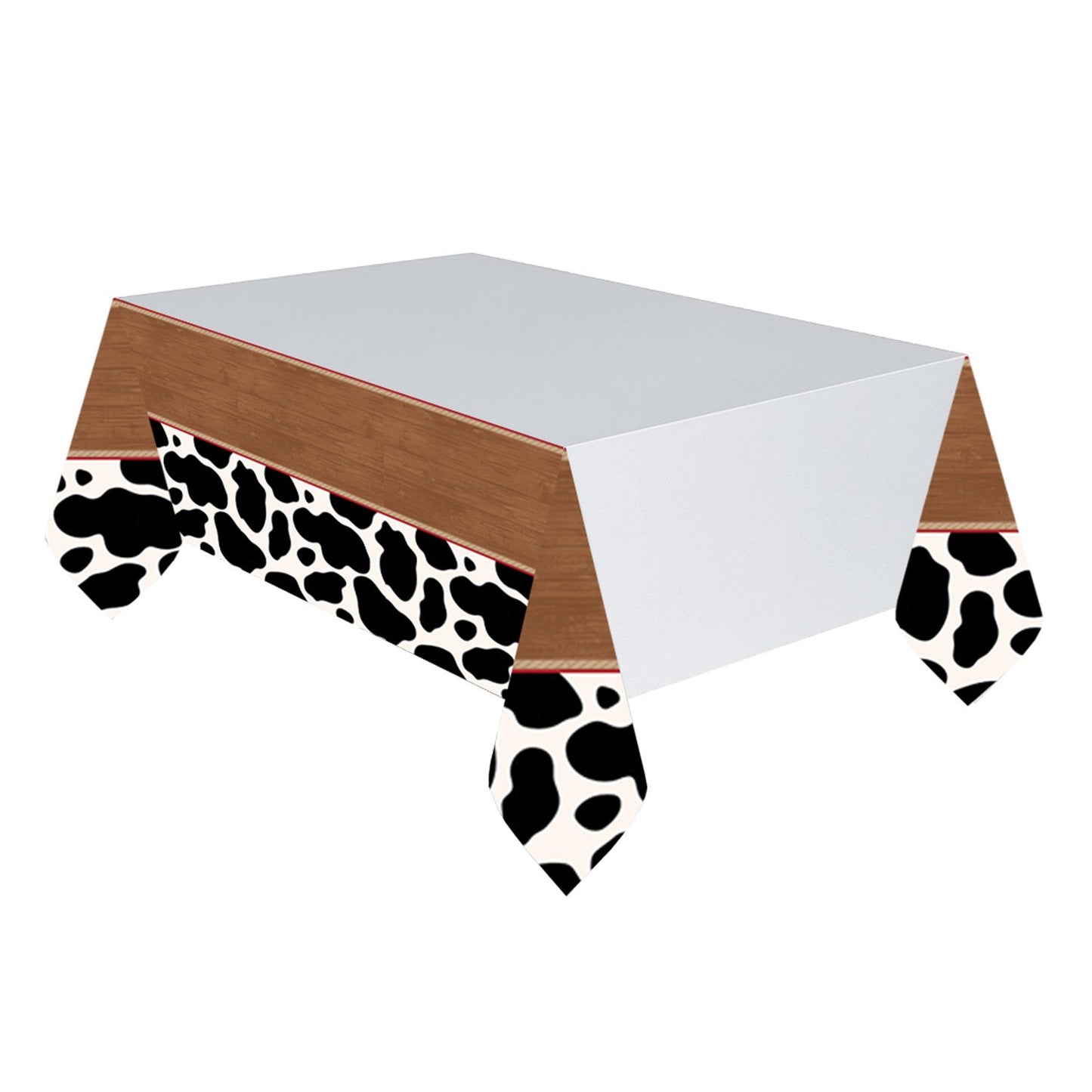 Yeehaw Plastic Table Cover - 54" x 96" (Pack of 1) - Premium Party Essential - Vibrant, Durable & Easy-Cleanup Tablecloth for Festivities & Events