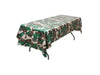 Oojami Pack of 4 Camouflage Plastic Tablecover - 54? x 108? Rectangular Camo Tablecloth - Ideal for Outdoor BBQ, Hunting Theme, Military Party