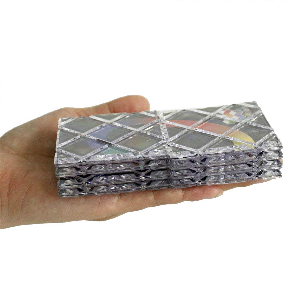 GoodPlay MoZhi LingAo 8 Panels 3 Rings Magic Folding Puzzle Cube Twisty Black