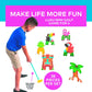 Fun Express Luau Tropical Mini Golf Set for Kids - Toddler Golf Clubs with Putting Mat Markers | Carnival Games for 3 Year Old Boy Girl Birthday Gift