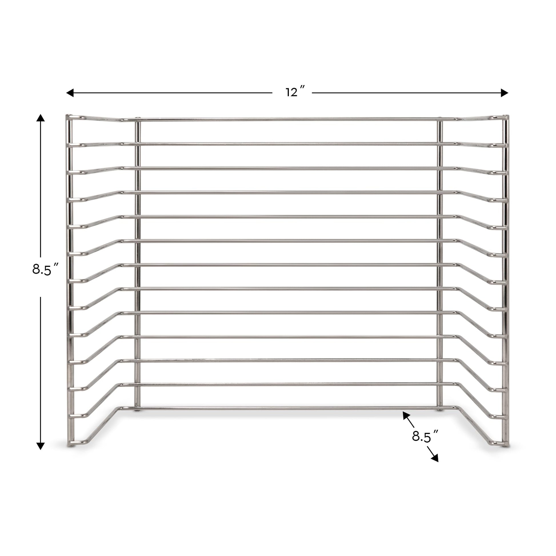 Melissa & Doug Puzzle Storage Rack - Wire Rack Holds 12 Puzzles