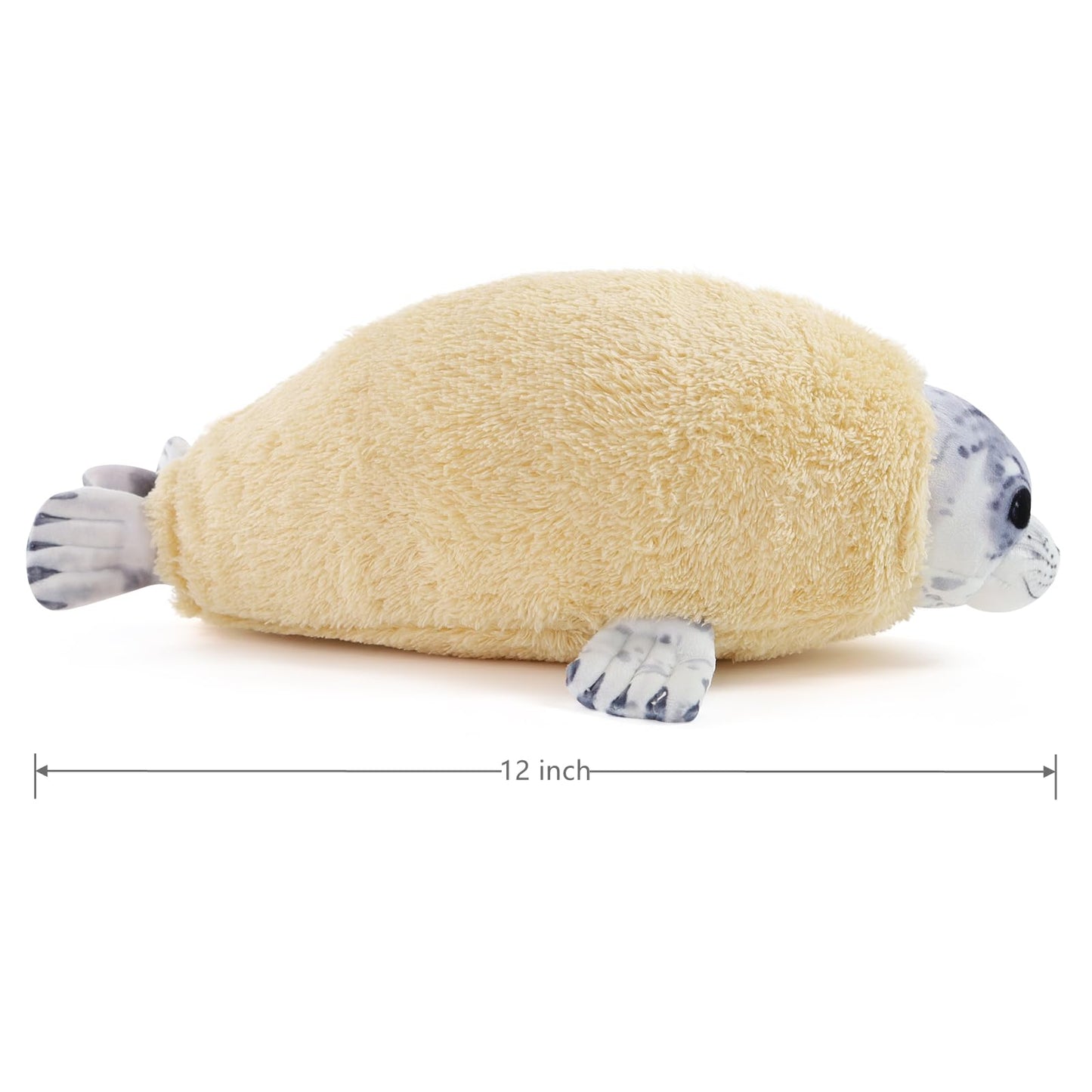 Chubby Blob Young Seal Pillow Soft Plushies, Cute Ocean Stuffed Animals Plush Toy, Room Decor,Throw Pillow Doll Big Plush Toys Gift