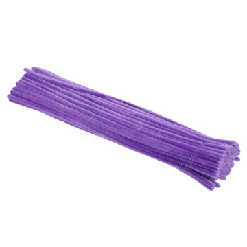 Purple Pipe Cleaners 100Pcs Chenille Stems for Crafts DIY Art Flower Decorations Christmas Ornaments