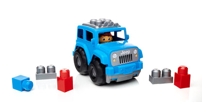 Mega Bloks Mega Bloks First Builders Jeep Lil' Off Roader (Blue) Building Kit