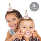 Big Dot of Happiness Little Princess Crown - Mini Cone Pink and Gold Baby Shower or Birthday Party Hats - Small Little Party Hats - Set of 8