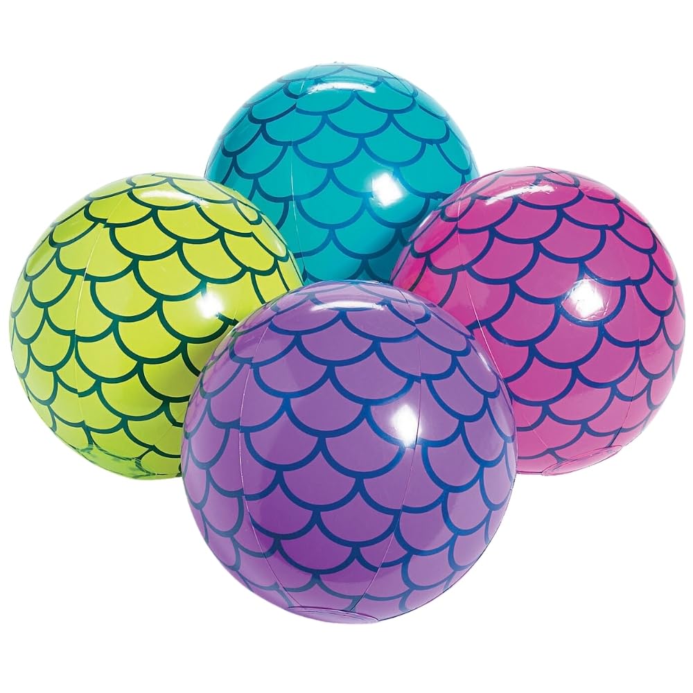 Fun Express Mermaid Beach Balls 12 Pack