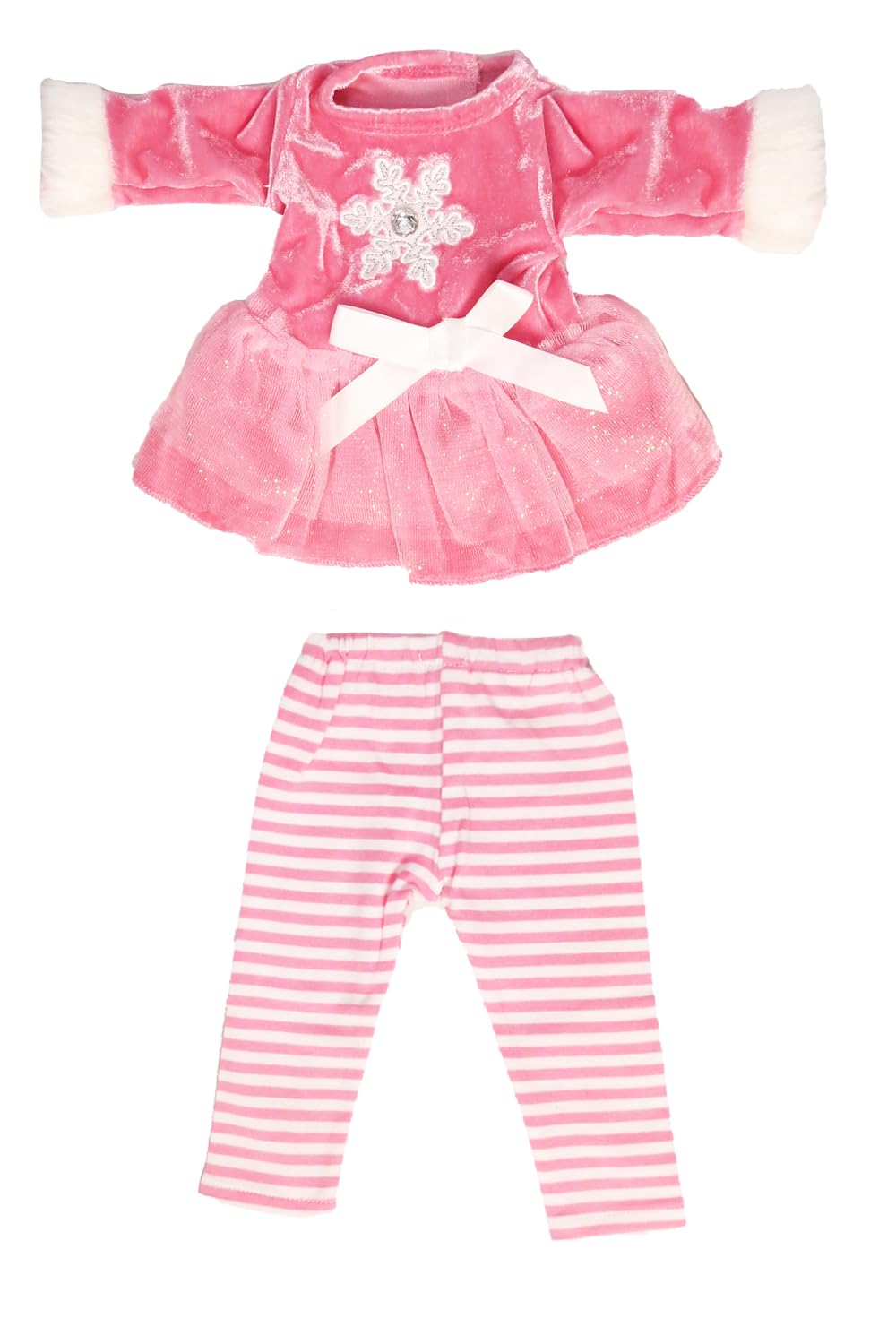 American Fashion World Pink Christmas Snowflake Pants Set for 14-Inch Dolls | Premium Quality & Trendy Design | Dolls Clothes for Popular Brands
