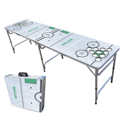 8-Foot Professional Beer Pong Table w/Cup Holes - Dallas Hockey Rink