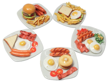 ThaiHonest Lovely Mixed 5 Assorted Dollhouse Miniature Food,Tiny Food Dollhouse Accessories for Collectibles
