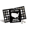 Current Collector 50 States Quarter Album - 1999-2009 Hard Cover United States Coin Collection Holder & Display Book, American History, Fun &