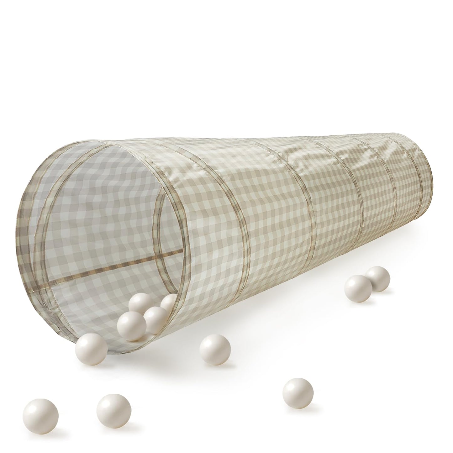 3 Sprouts Kids Play Tunnel - Pop Up Collapsible Tunnels with Recycled Fabric - Fun Crawling Tunnel for Children to Crawl Through, Gross Motor Toy