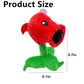 JHESAO 7" Fire Plants and Zombies Peashooter Plush Zombies Toys PVZ Plushies 1 2 Stuffed Soft Doll Pea Fire Plant Toy New
