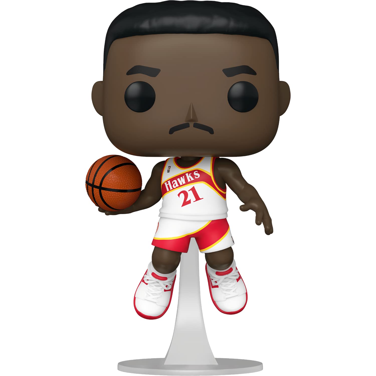 Funko Dominique W i l k i n s : P o p ! Basketball Vinyl Figurine Bundle with 1 Compatible 'ToysDiva' Graphic Protector (104-55217 - B)
