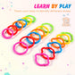 HAHA Baby Link-to-Go Connecting Rings Toy Hanging Stroller Car Seat Crib Playmat Attach Toys Infant Newborn Boy Girl Clip On Early Education Learning