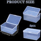 Gansita 4Pcs Clear Playing Deck Card Storage Box Plastic Card Boxes Playing Card Boxs High Capacity Playing Card Case 4.3 x 2.95 x 2.17 Inch Organizer