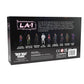 LA-1 Miniatures Expansion by Trick Or Treat | Ages 14+ | 9 Cyber-Noir Investigator Figures | 45mm Plastic Board Game Miniatures to Replace Standees or