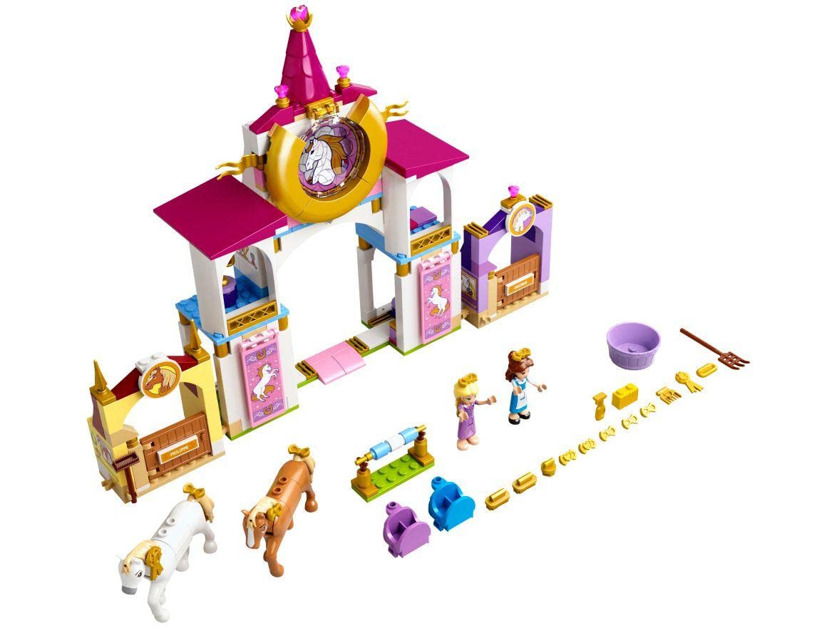 LEGO Disney Belle and Rapunzel’s Royal Stables 43195 Building Kit; Great for Inspiring Imaginative, Creative Play (239 Pieces)
