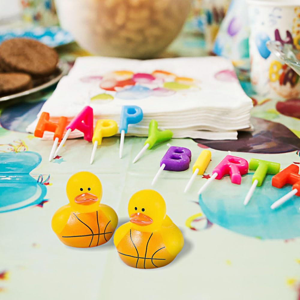 Basketball Mini Rubber Duckies, Rubber Ducks, 24 Pieces, Toys and Novelties, Treasure Chest and Party Supplies, Sports Events