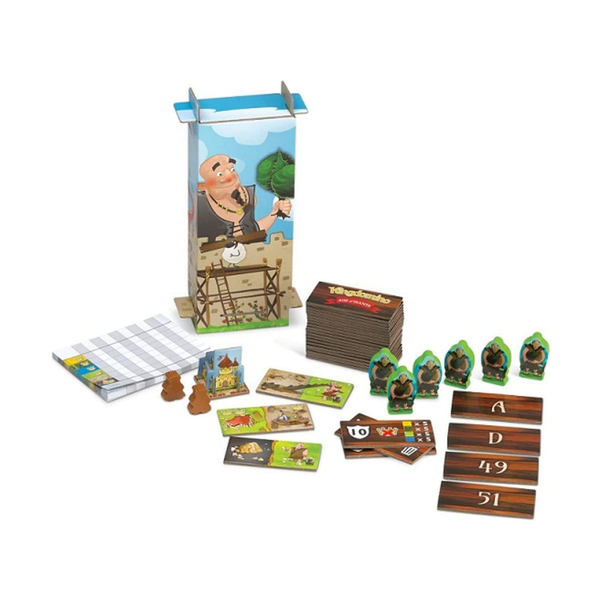 Strategy Board Game Extension for Kids, Teens and Family, Tabletop Game Nights, Ages 8 & Up, 2 to 5 Players, Kingdomino Age of Giants Expansion by