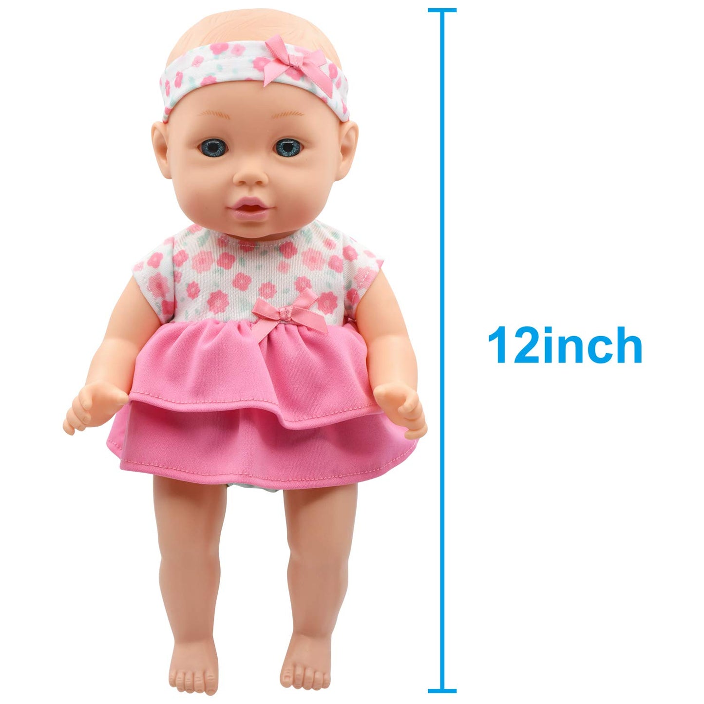 Little Darlings Carry and Play 12” Doll, multicolor (3739)