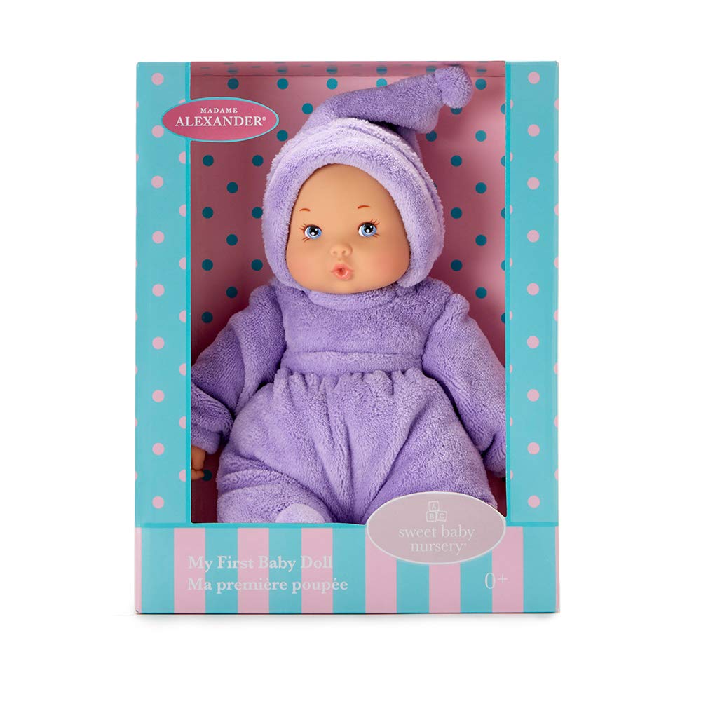 Madame Alexander 12-Inch My First Lavender Baby Doll, Light Skin Tone