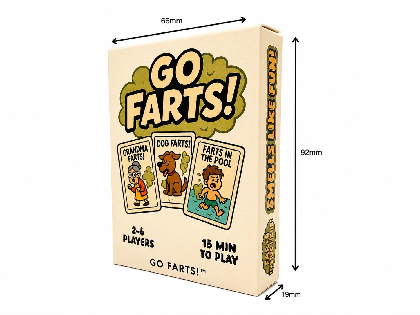 Go Farts! Card Game - The Hilarious Family Card Game that Will Make You Laugh Out Loud | Funny Party Card Game for Kids & Adults | 2-6 Players |