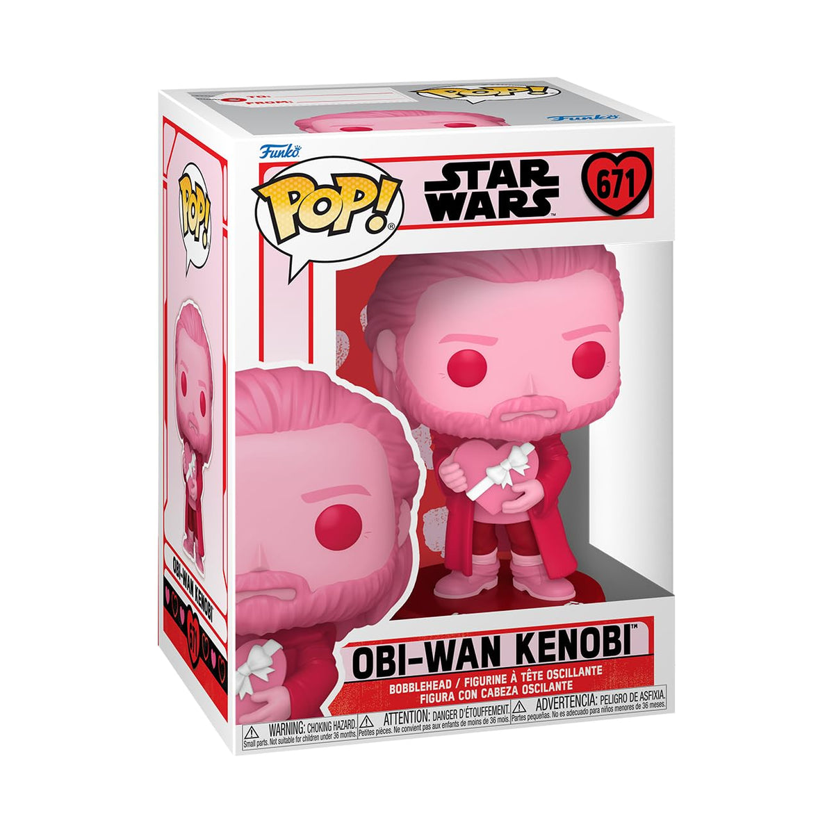Funko POP! Star Wars: Valentines, OBI-Wan Kenobi - Collectable Vinyl Figure - Gift Idea - Official Merchandise - for Kids & Adults - Movies Fans