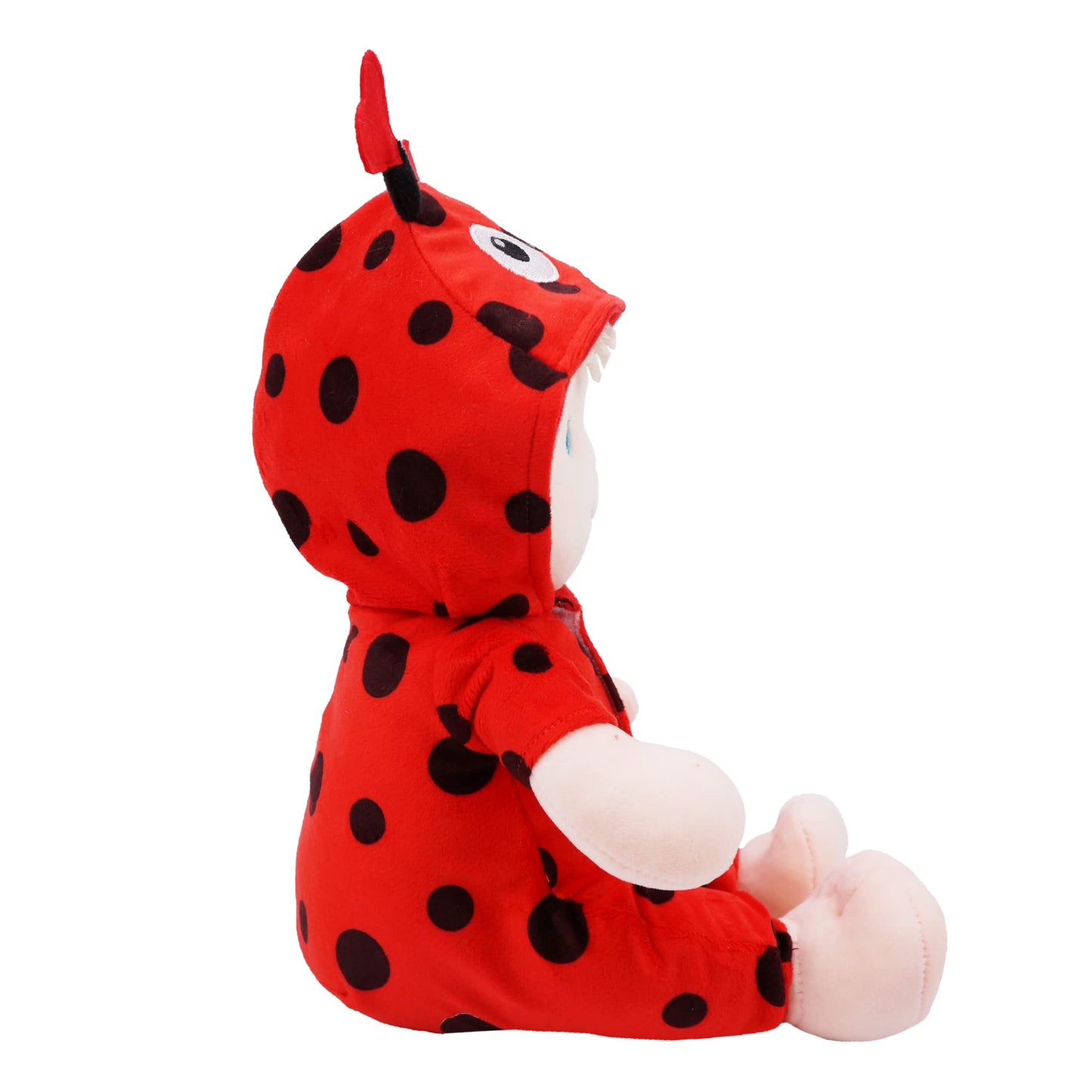June Garden 12" Sweet Dolly Ladybug - Stuffed Ultra Soft Baby Doll for Birth and Up - Ladybug Outfit