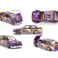 MINI GT M3 Kaido KW V1#95 Purple and Yellow with Graphics (Designed by Jun Imai) Kaido House Special 1/64 Diecast Model Car KHMG194