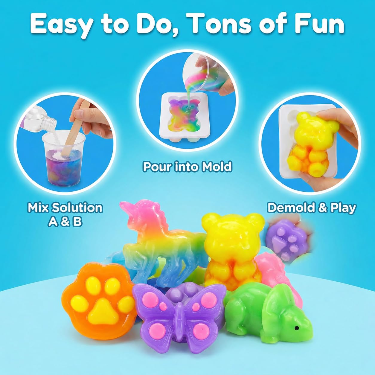 Carolart Squishy Making Kit, DIY Squishies Maker, Craft Kits for Kids