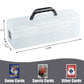 Plastic Trading Card Storage Box, Toploader Baseball Football Sports Card Storage Case with Handle, Clear Playing Card Holder, Holds Up to 200