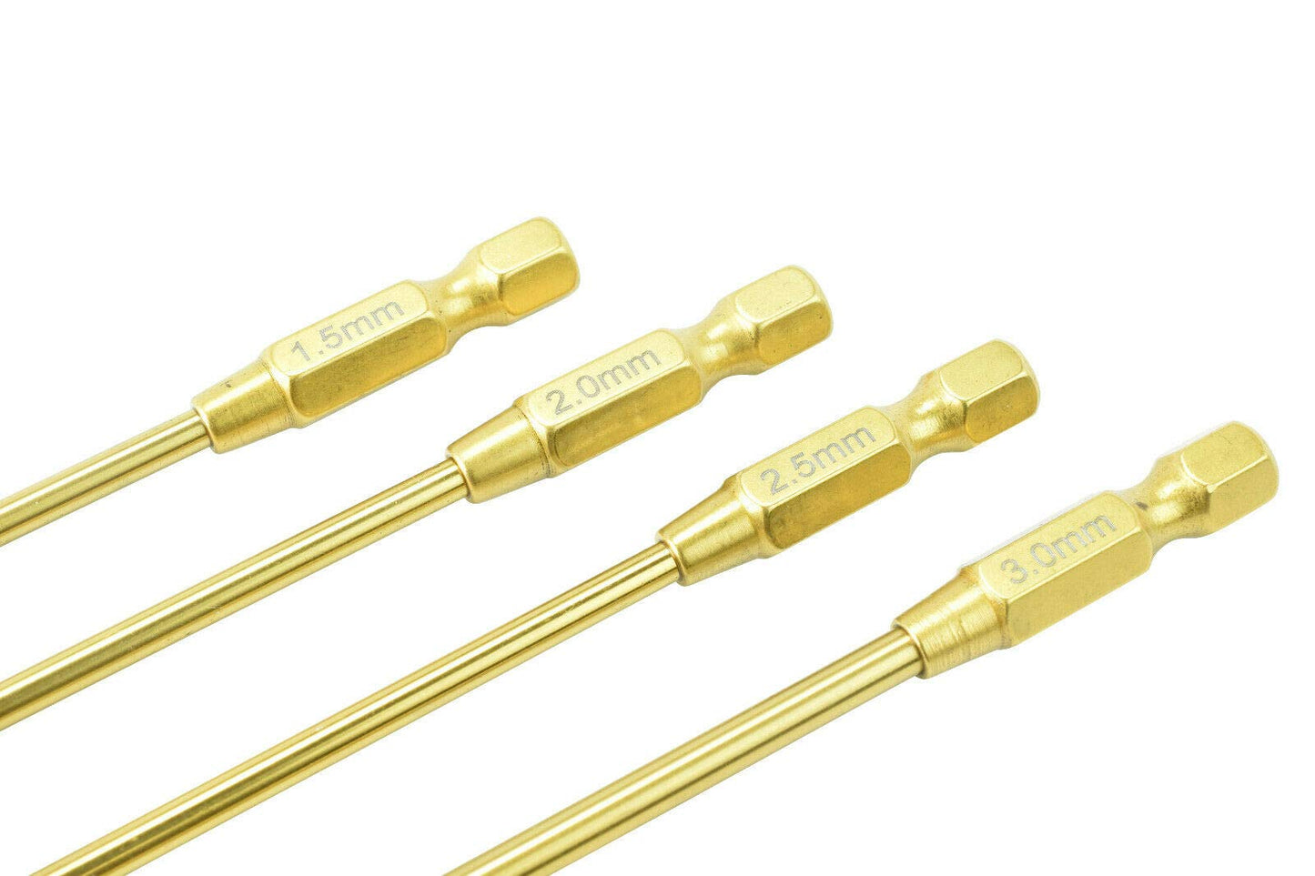Apex RC Products 1.5, 2, 2.5 & 3mm Titanium Quick Change Allen Key Set #2739