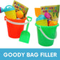 4E's Novelty Kids Watering Cans Bulk (Mini) 6 Pack, 4.5 Inch Plastic - Gardening Planting Tools for Kids & Toddlers, Beach Party Favors Gifts, Bulk