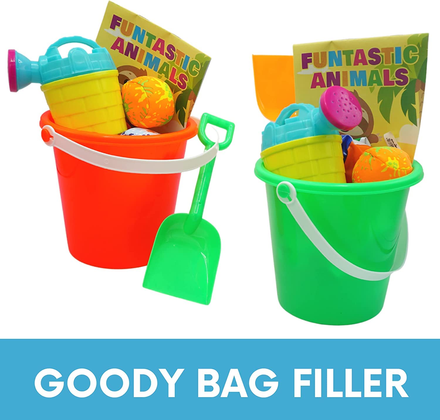4E's Novelty Kids Watering Cans Bulk (Mini) 6 Pack, 4.5 Inch Plastic - Gardening Planting Tools for Kids & Toddlers, Beach Party Favors Gifts, Bulk