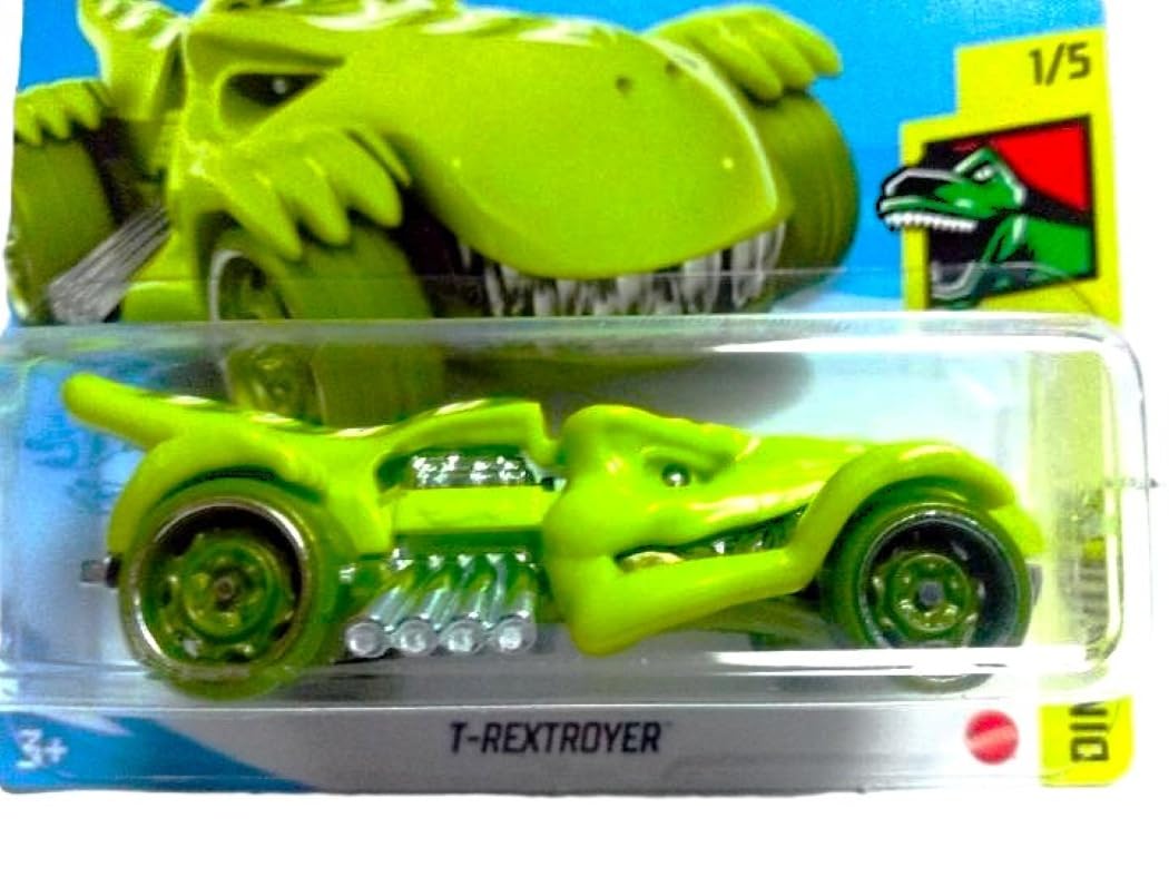 Hot Wheels T Rextroyer, [Green] 24/250 Dino Riders 1/5